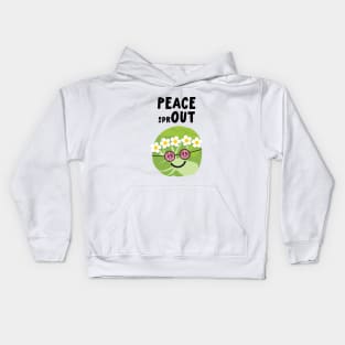 Peace Out Brussels Sprout! Kids Hoodie